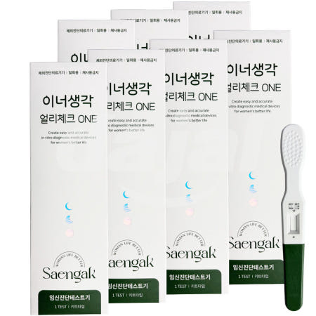 [다잘 협력사]이너생각 얼리체크 ONE 임신테스트기 1T 7개 얼리 임테기 임신전검사 임태기 임신테스트