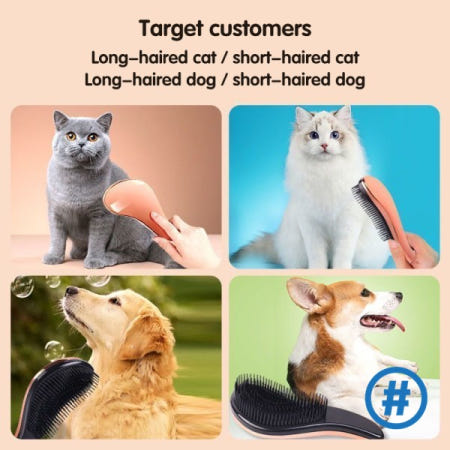 개빗 애완 동물 마사지 고양이 머리 청소 푹신한 공주