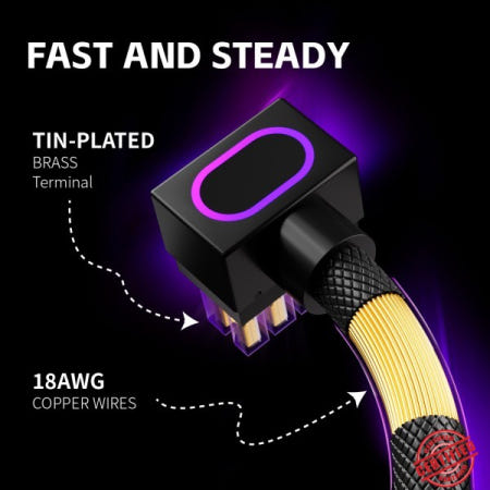 AIJS CPU8PIN 마더보드 연장 케이블 5V 3핀이 있는 ARGB PC 90 ° 직각 디자인 남성-여성 커넥터 8핀
