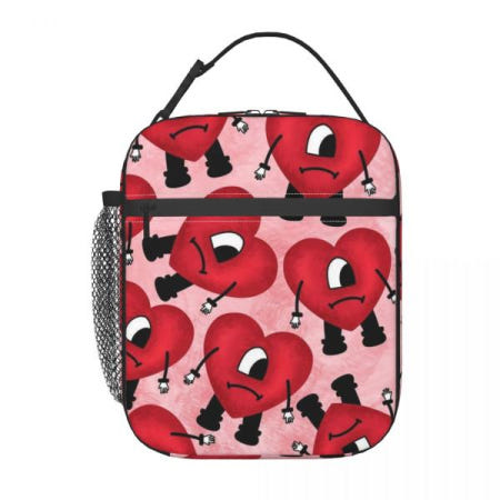사용자 정의 토끼 나쁜 심장 가방 쿨러 따뜻한 절연 도시락 상자 작업 사무실 피크닉 음식 휴대용 백