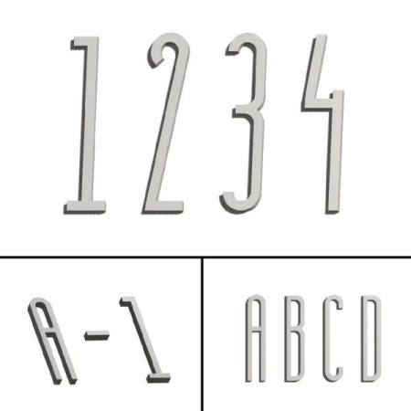 4인치 100mm 실버 자체 접착 외부 집 아파트 플라크 사서함 주소 스티커 로그인에 대 한 큰 문 번호