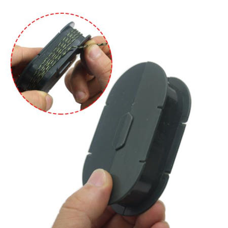 1상자 잉어 낚시 라인 리더 보관 케이스 두 부분을 고정하는 플라스틱 슬롯 로니 지그 액세서리