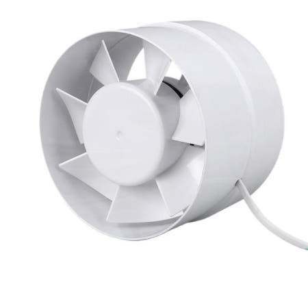 4/6 인치 인라인 덕트 팬 공기 통풍기 금속 파이프 미니 추출기 욕실 화장실 벽