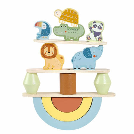 베스트트랜드샵 동물균형탑쌓기 균형게임 재미있는블럭 어린이장난감 쌓기게임 링끼우기