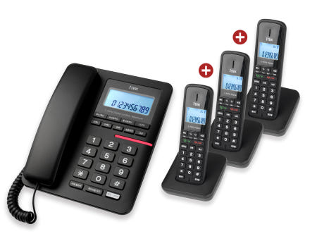 아이텍 IK-3010M3 발신자 유무선전화기 유선 1개 무선 3개