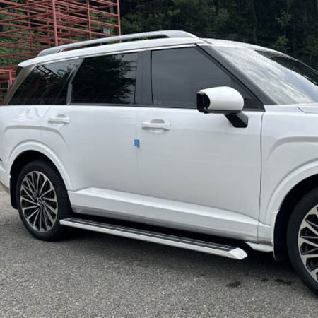 디올뉴 팰리세이드 전동 사이드스텝 LX3 AG 오토그랜드 일체형 (도장) 머드가드 포함 3Color 화이트