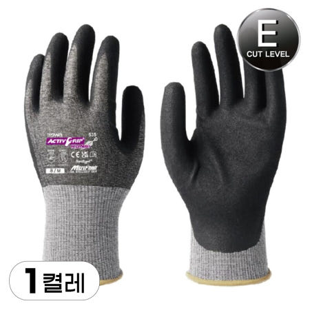 토와 장갑 엑티브그립 쿠나이 스틸사 컷E 베임방지 100도 열저항 18게이지 535 1켤레 TOWA
