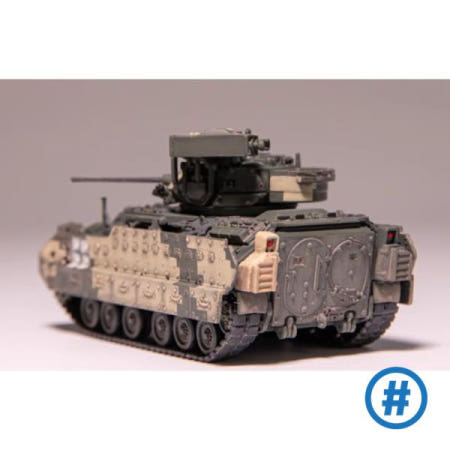1/72 스케일 M2A2 브래들리 보병 전투 차량 우크라이나 ODS 완성 플라스틱 모델 컬렉션 장식품