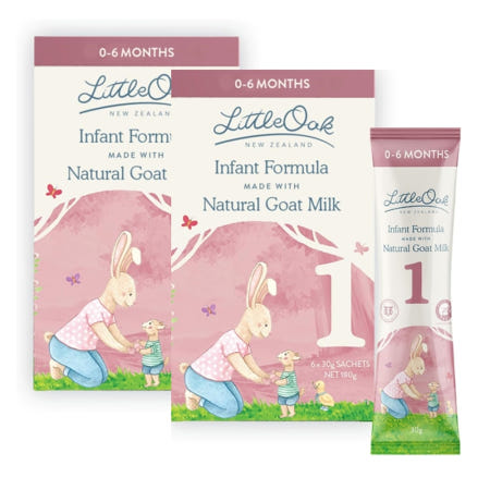 [The LittleOak Company][해외]리틀오크 산양유 분유 1단계 천연 A2 단백질 신생아용 (30g x 6포) x 2EA