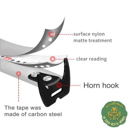 LAOA 일본 유형 3m/5m/7.5m/10m 측정 테이프 룰렛 양면 강철 규칙 줄자 집어넣을 수있는 도구