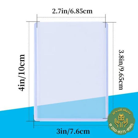 카드 슬리브 포함 투명 정사이즈 토로더 모든 종류의 게임 번들 표준 크기 25 100ct 3 인치 x 4
