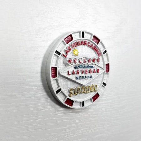 [해외]자석 미국 냉장고 라스베가스 여행 기념품 크리 에이 티브 칩 코인 장식 선물