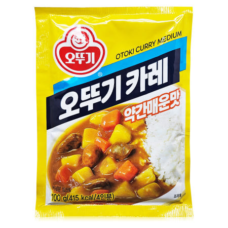 오뚜기 카레 약간매운맛 100g 1개