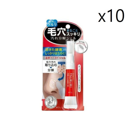 [해외]tsururi 쯔루리 모공 얼룩 클렌징 케어 젤 15g x 10개 일본 기념품 답례 여행 선물 쇼핑 리스트