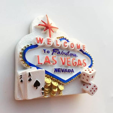 [해외]라스베가스 크리 에이 티브 도로 표지판 메시지 스티커 여행 기념품 장식 공예 자기 냉장고 선물