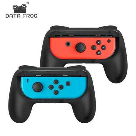 Joycon 용 DATA FROG 2 팩 그립 JoyCon 용 컴포트 홀더 그립 Nintendo Switch와 호환 Joy Con 용 Oled 게임 스포츠