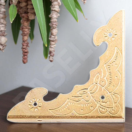 [육해공스토어 협력사]인테리어소품만들기 빈티지가구꾸미기 복고풍가구꾸미기 삼면모서리 박쥐 40x40 골드