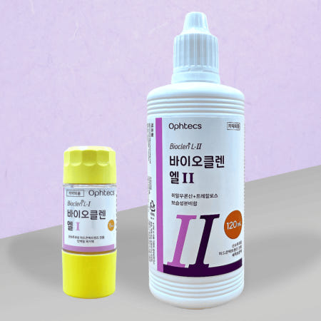 바이오클렌엘 원1투1 드림렌즈세척액 드림렌즈단백질제거 보존액