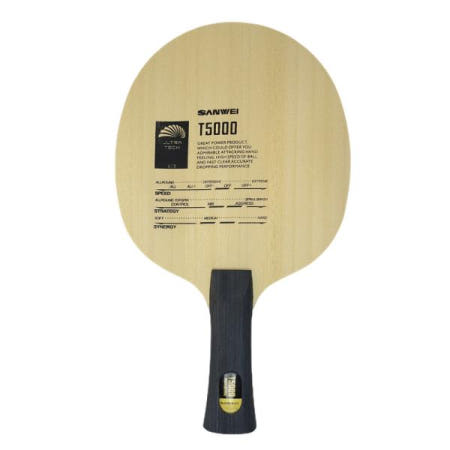 산웨이 T5000 5+2 소프트 카본 OFF 탁구 블레이드 핑퐁 라켓 배트