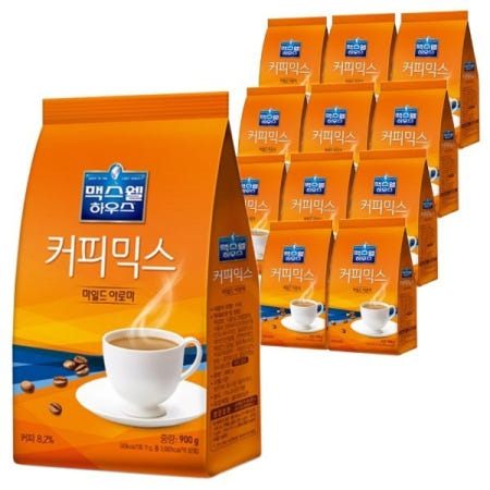 동서식품 맥스웰하우스 커피믹스 마일드아로마 자판기용 800g, 12개