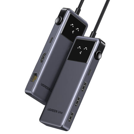 유그린 UNO 7in1 HDMI PD 인터넷 랜카드 USB 멀티허브 독 U-45155 Ugreen