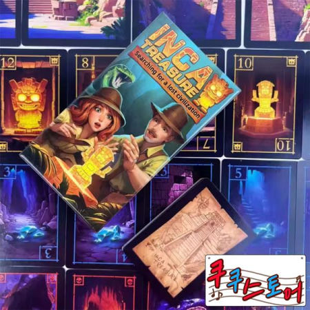 쿠쿠스토어 잉카 보물 탐험: 3~8인 전략 보드게임(14세 이상) ? 속임수를 써고 베팅하고 생존을 위한 경쟁을 벌여보세요