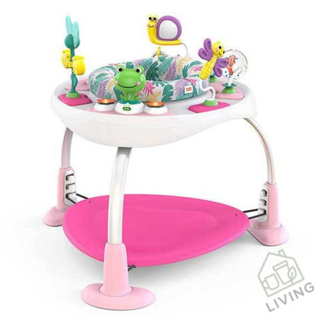 LI 바운스 액티비티 점퍼 핑크 걸음마보행기 아기보행기
