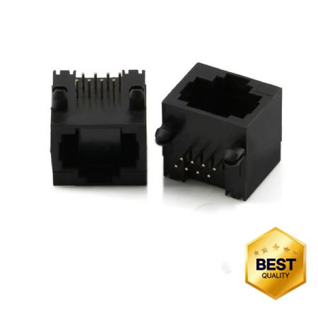 100% 호환 10pcs 블랙 RJ45 8P8C 컴퓨터 인터넷 네트워크 잭 소켓