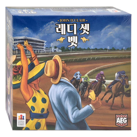 [코리아보드게임즈]AEG 레디 셋 벳 보드게임 신나는 재미있는 말들이 달리는 동안 실시간 베팅 경마게임