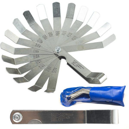 16 블레이드 미터법 및 제국 측정 도구 눈금자 용접 검사 슬롯 크기 위한 오프셋 밸브 두께 게이지