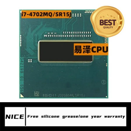 [해외]100% 호환 쿼드 코어 8 스레드 노트북 CPU 프로세서 i7 4702MQ SR15J 2.2GHz 37W 소켓 G3 / rPGA946B
