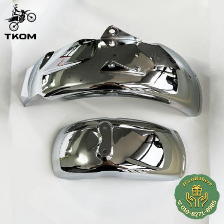 레플리카 스틸 크롬 프론트 및 리어 머드가드 키트 미니 모토크로스 몽키 DAX Z50 1972-1978