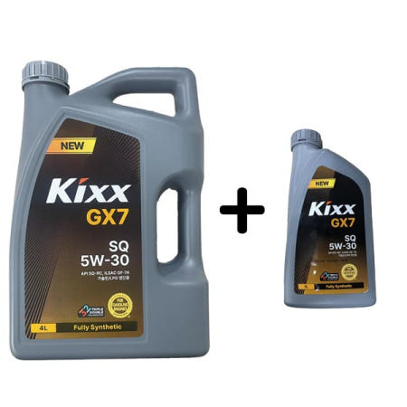 GS칼텍스 킥스 가솔린 엔진오일 KIXX GX7 5W30 SQ 4L 1개+1L 1개