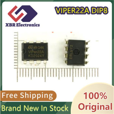 [해외](5/50 개) VIPER22A DIP8 유도 밥솥 DVD 스위칭 전원 공급 장치 칩 원본 재고 있음 무료 배송