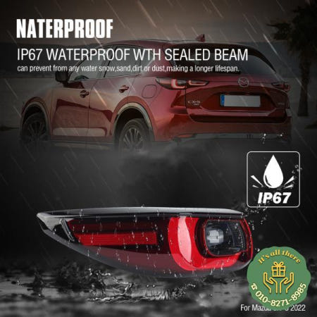 외부 좌우 후미등 주행 브레이크 램프 방향 마쓰다 Cx5 유로 버전 2022 1 PC