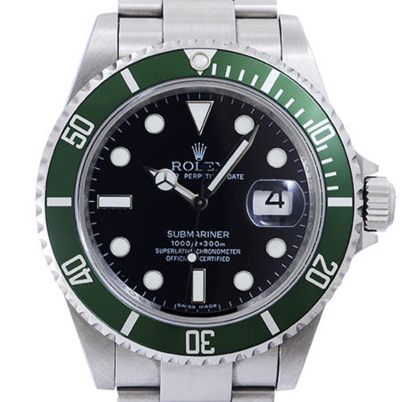 롤렉스 서브마리너 스틸 그린 커밋 40mm 16610LV