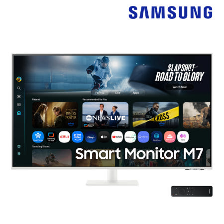 [삼성전자]삼성 107.9cm(43인치) 스마트모니터 M7 삼탠바이미 S43 화이트 IPTV 넷플릭스