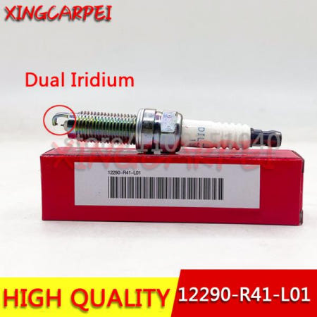 4PCS 12290-R41-L01 DILZKR7A11GS 혼다 어코드 CRV IV Civic 1.8L HRV IX LX Acura MDX Odyssey Pilot 용 듀얼 이리듐