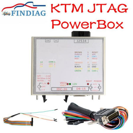 Power BOX KTM FLASH JTAG Box ECU-Soft Via J2534 Works 3 Modes Green LED Openport 2.0 Multi-Purpose T