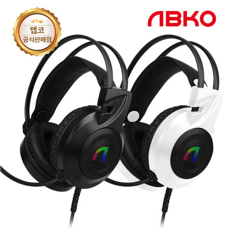 앱코 게이밍 헤드셋 유선 virtual 7.1 해커 PC 초등 어학용 학습용 N460