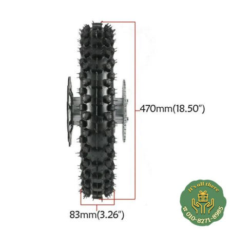 80/100-12 부식 방지 전기도금이 적용된 뒷바퀴 림 타이어 안정성을 위한 32개의 스포크 효율적인 브레이크