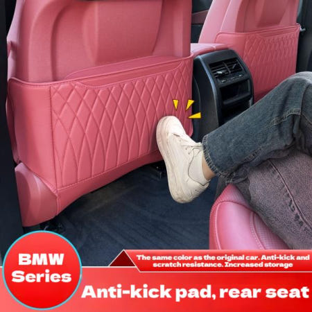 새로운 3 시리즈 5 iX3X3X4X5LX6i4 /G28 BEV/G26/G22/G23/G25/G05/G07 BMW 뒷좌석 안티 킥 패드 용 강력한 보호 매트 장식품
