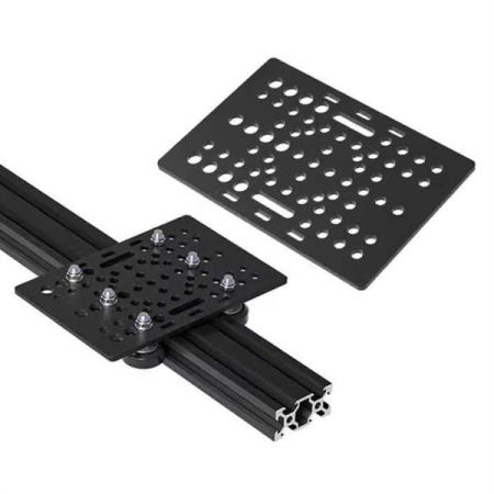 AED7-V-슬롯 갠트리 플레이트 세트 3D 프린터 부품 CNC 기계 6개의 바퀴가 있는 20-80Mm