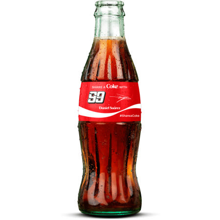 [해외]코카콜라 다니엘 수아레즈 NASCAR 기념 유리병 한정판 미국