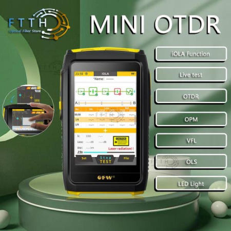 MINI OTDR 활성 섬유 라이브 테스트 1577nm IOLA 1550nm 20dB 반사계 터치 스크린 OLS OPM 시각 장애 탐지기 검출기 파인더