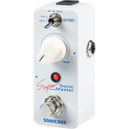 [해외]SONICAKE 클린 부스트 미니 기타 베이스 이펙트 페달 버퍼 +12dB 게인