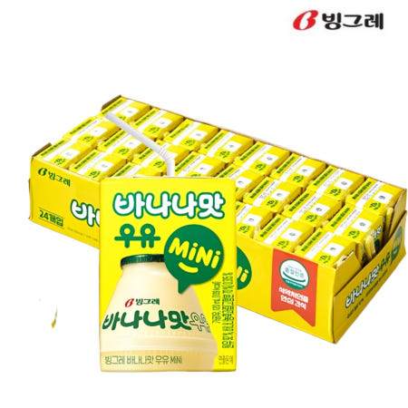 빙그레 바나나맛 멸균우유 미니 120ml 24팩