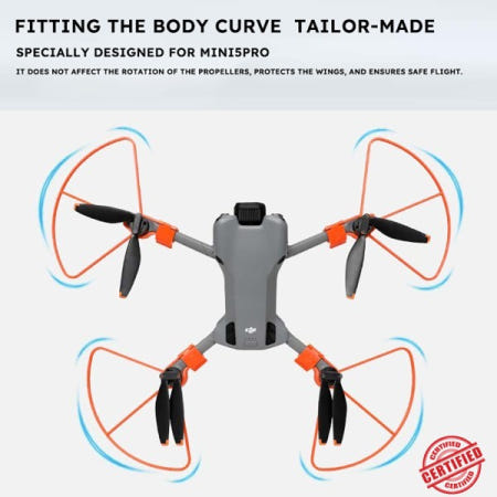 DJI 미니 5 프로 가드 삼각대 윙 팬 범퍼 케이지 커버 드론 액세서리