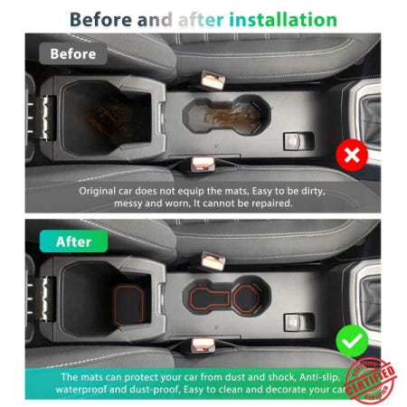 RUIYA Dacia Jogger Hybrid 2021-2023 2024 자동차 도어 그루브 매트 미끄럼 방지 슬롯 패드 인테리어 액세서리