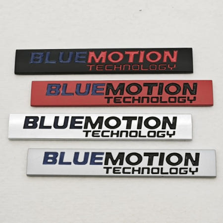 [해외]호환 폭스바겐 골프 6 7 폴로 파사트 MK4 액세서리용 3D 메탈 자동차 리어 트렁크 배지 블루모션 사이드 휀다 엠블럼 스티커